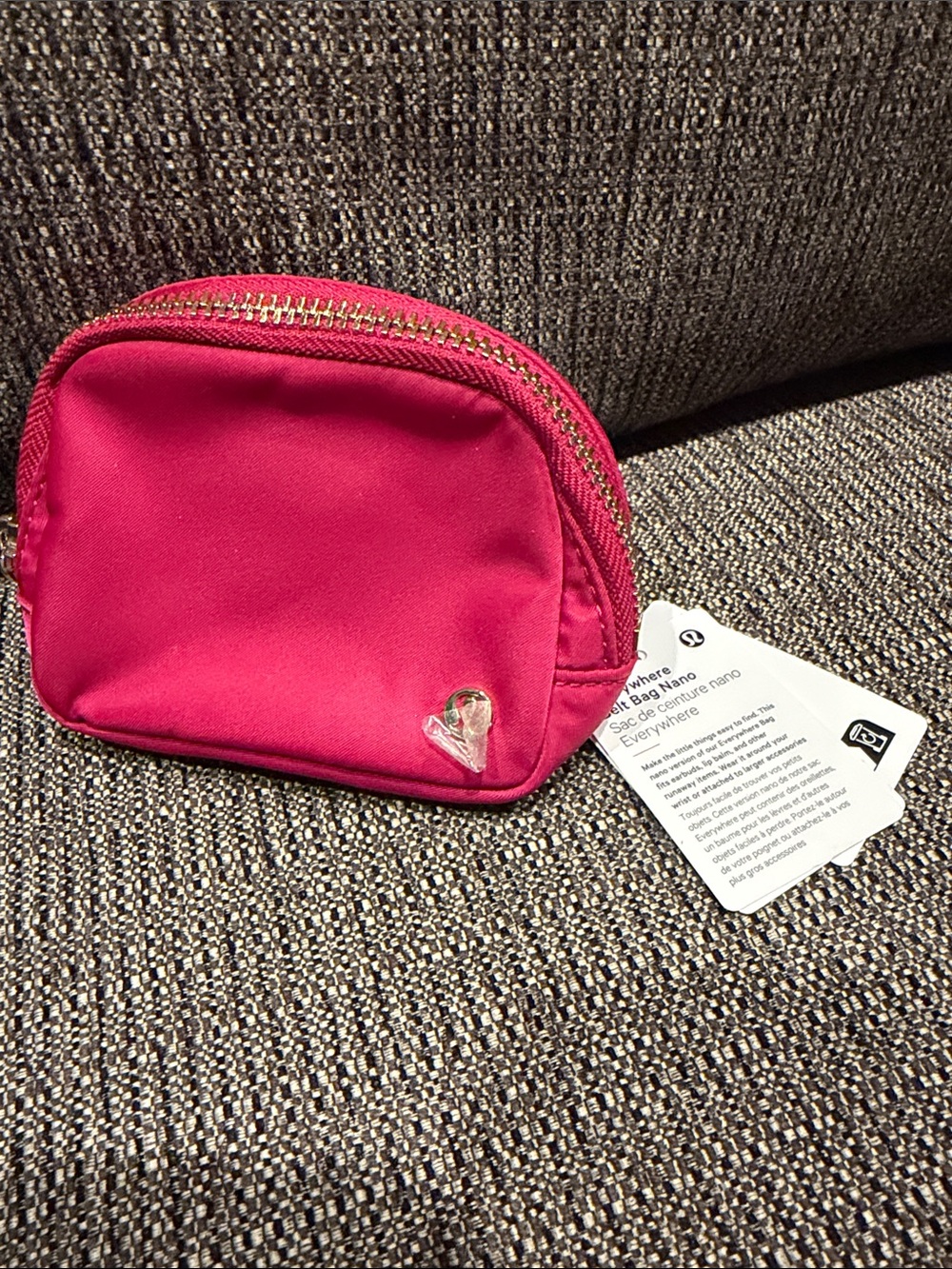Lululemon Pink Berry Everywhere Nano Bag